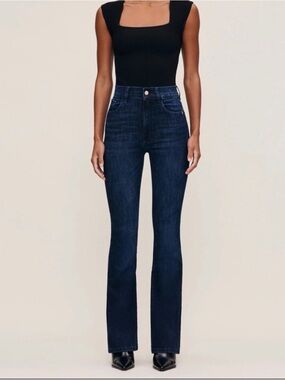 DL1961 Women's Dark Indigo Gwen Trouser Jeans